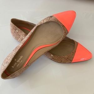 Kate Spade natural cork flats